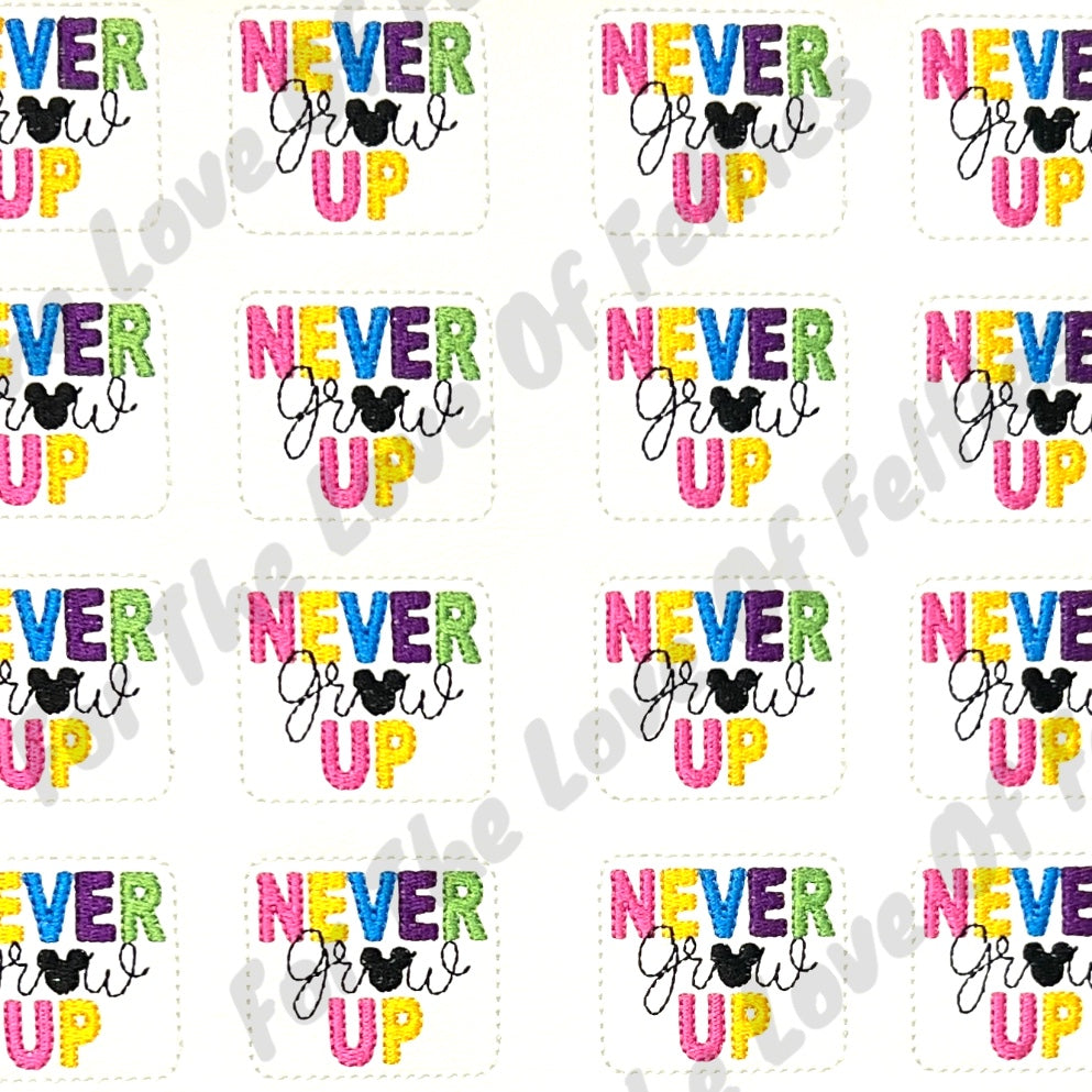 Never Grow Up Feltie