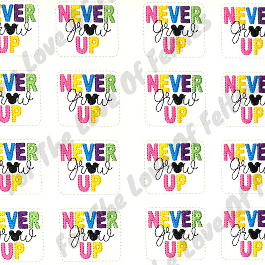 Never Grow Up Feltie