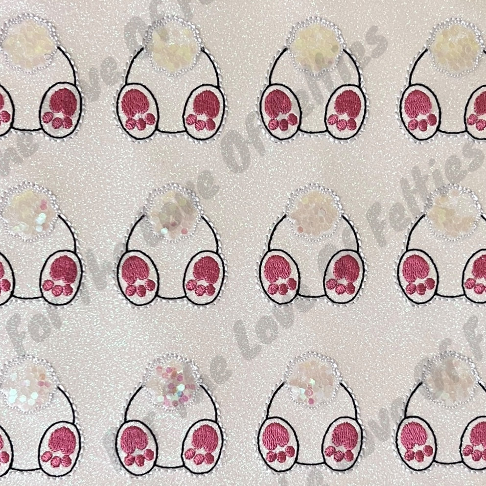 Bunny Butt Tail Shaker Feltie