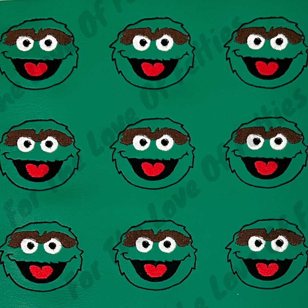 Green Matte Furry Monster Feltie