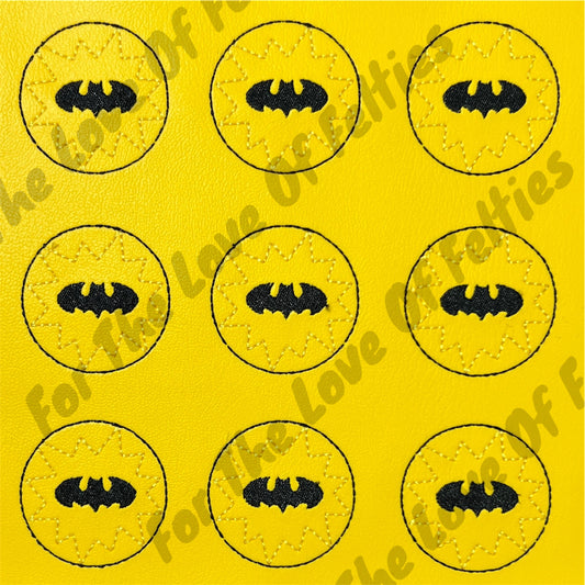Yellow Batman Symbol Feltie