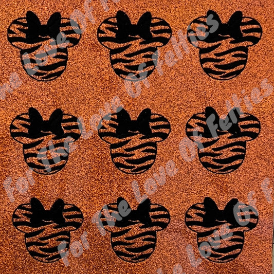 Tiger Mouse Head Feltie