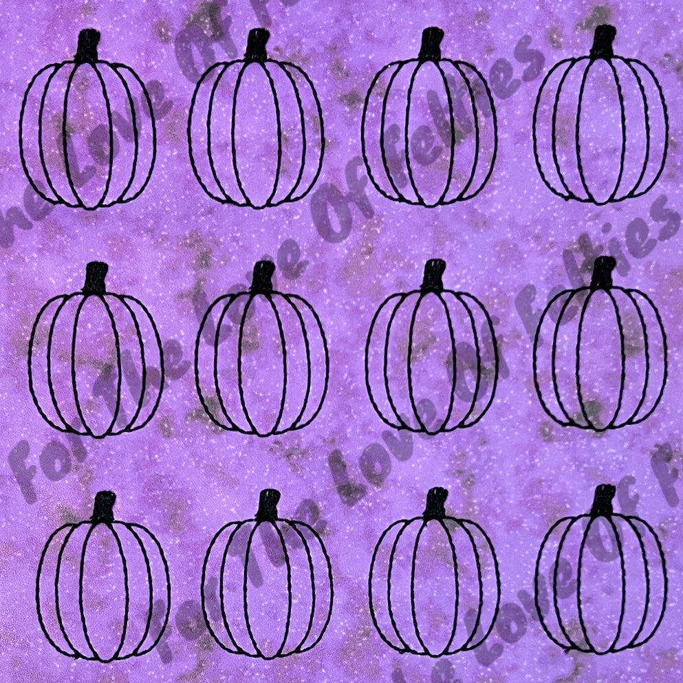 Limited Purple Pumpkin Feltie
