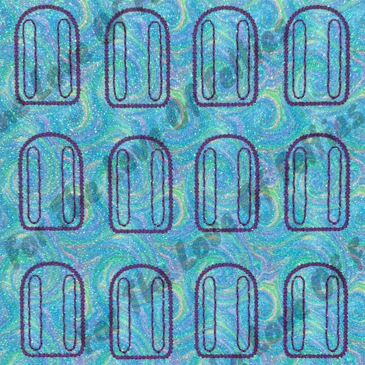 Blue Swirl Popsicle Feltie