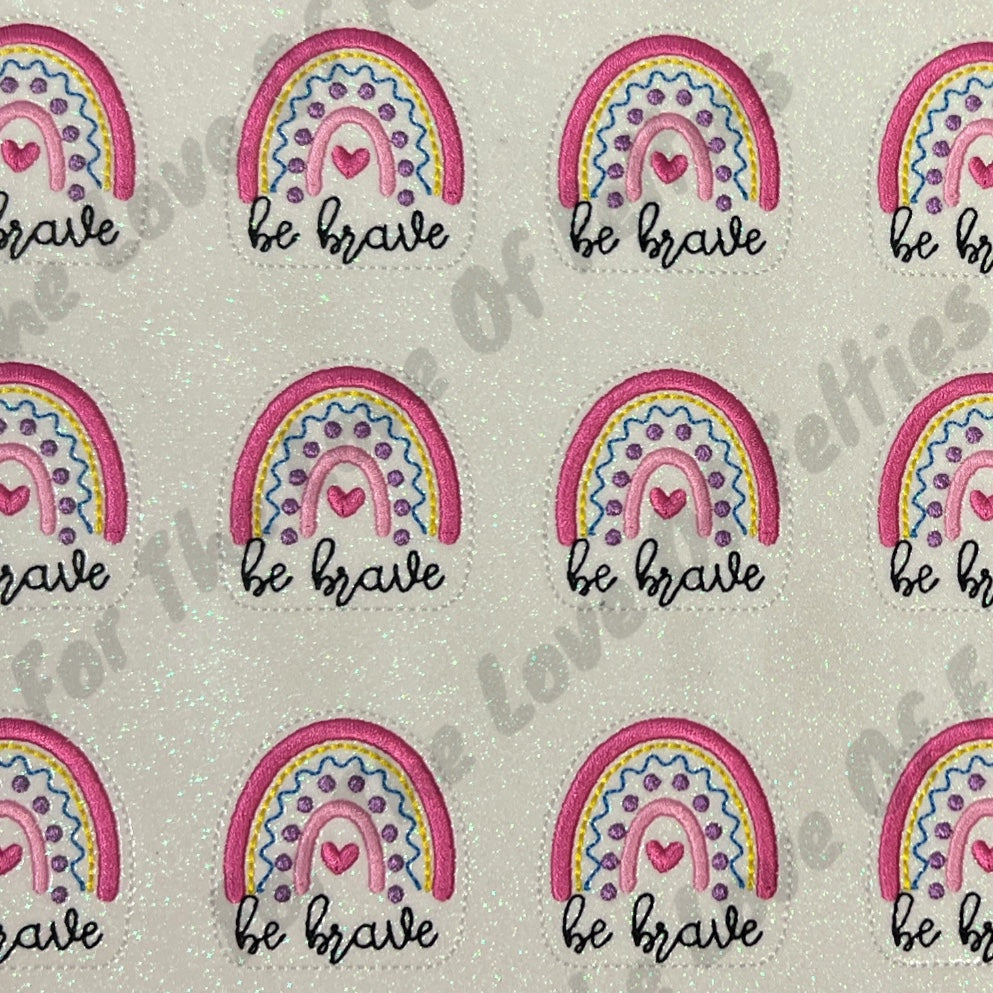 Be Brave Rainbow Feltie