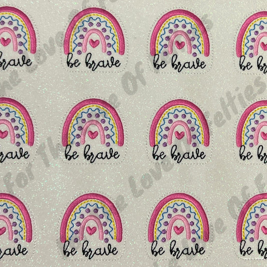 Be Brave Rainbow Feltie