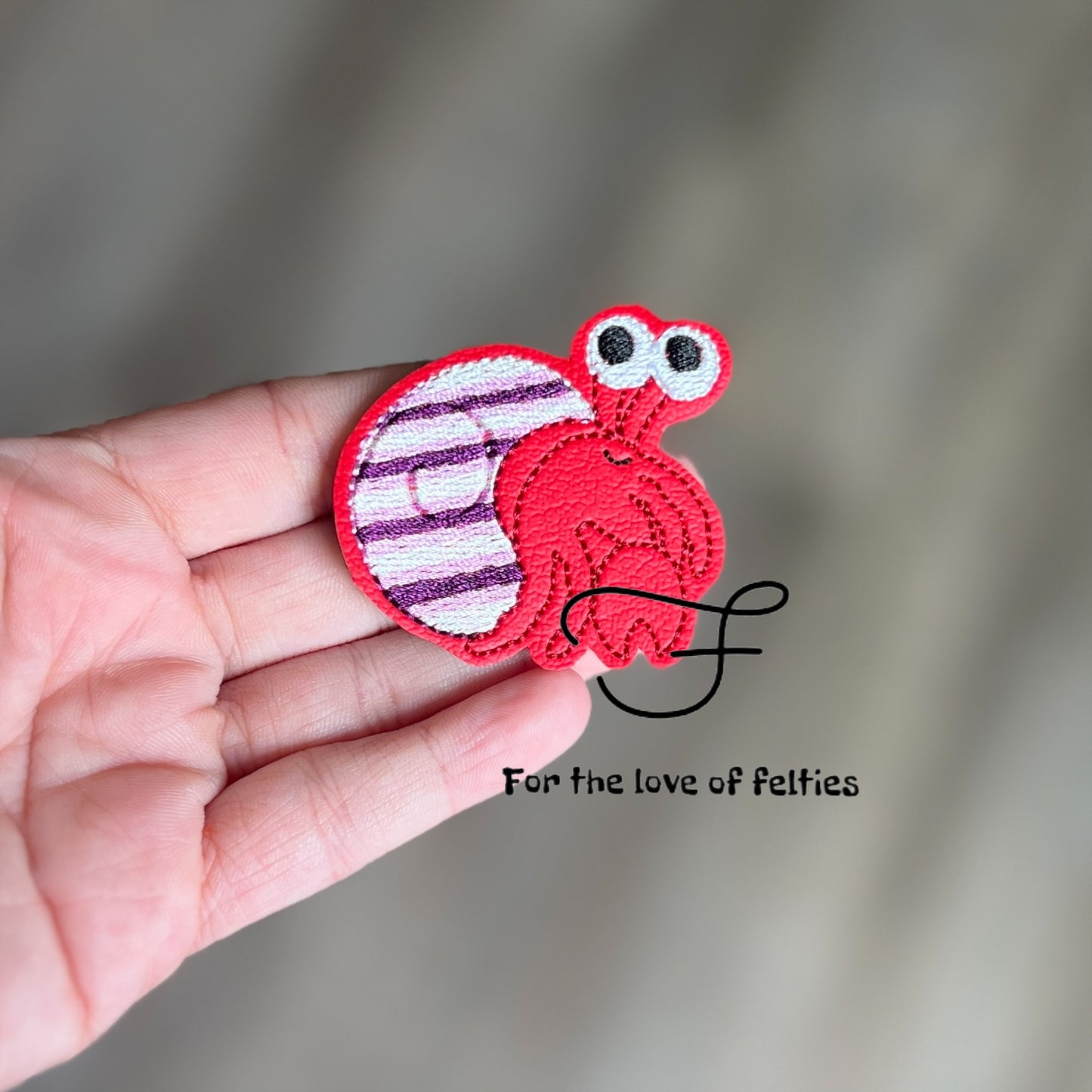 Hermit Crab Feltie