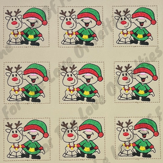 Elf And Deer Friend Feltie