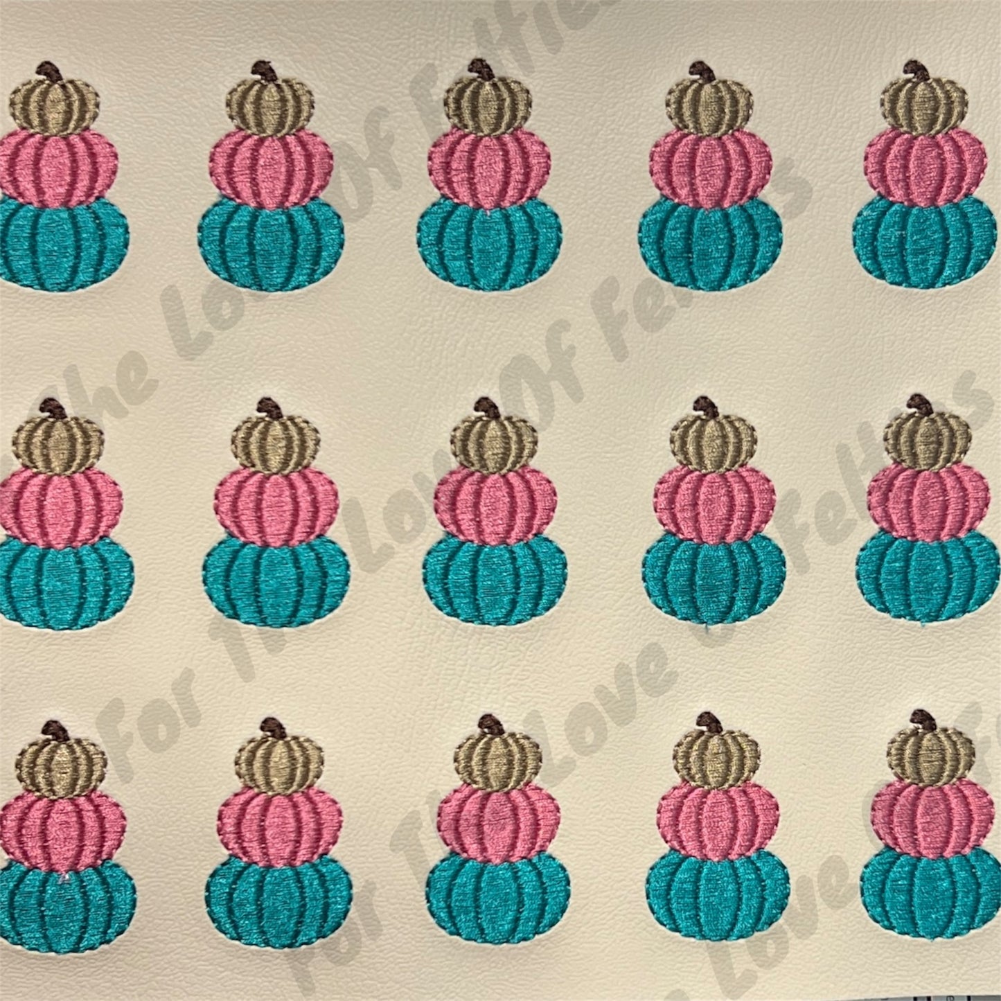 Fun Colored Stacked Pumpkin Feltie