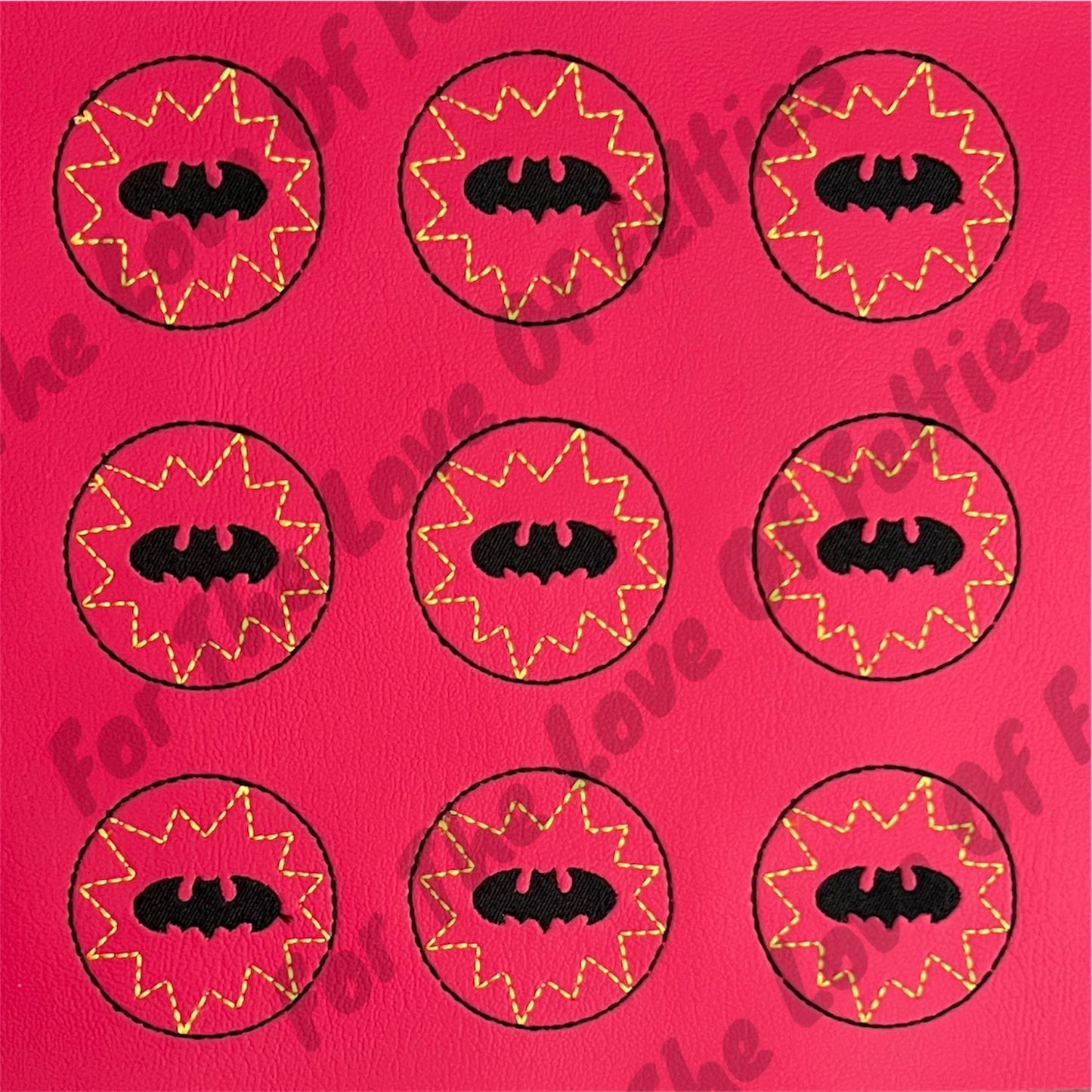 Hot Pink Batman Symbol Feltie