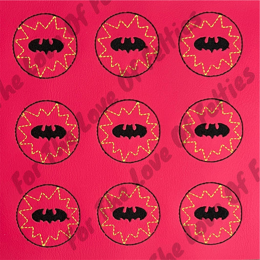 Hot Pink Batman Symbol Feltie