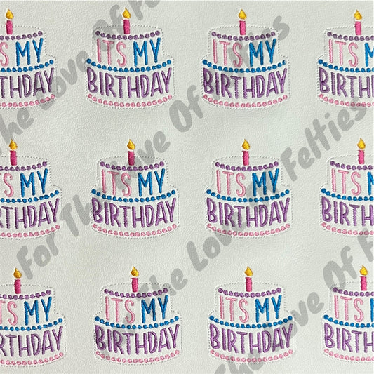 It's My Birthday Cake Feltie