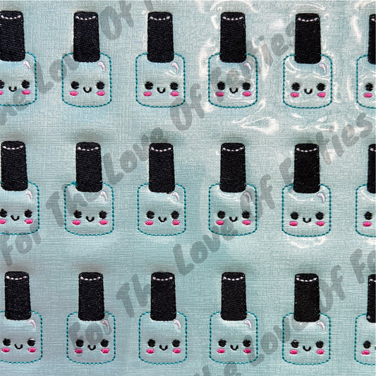 Teal Nail Polish Feltie