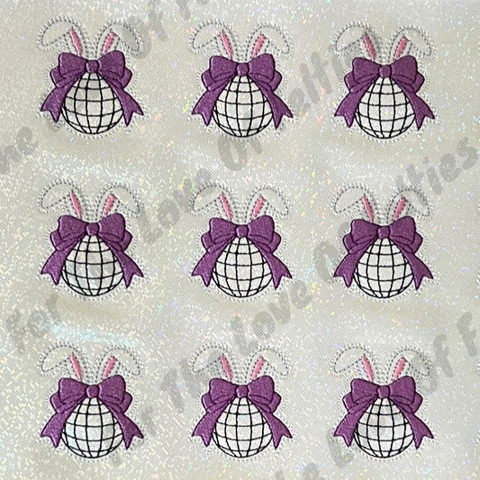 Bunny Disco Ball Feltie