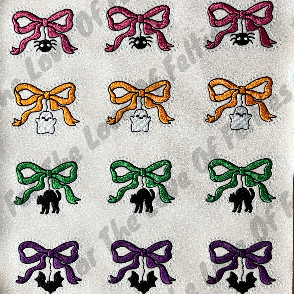 Halloween Bow Felties