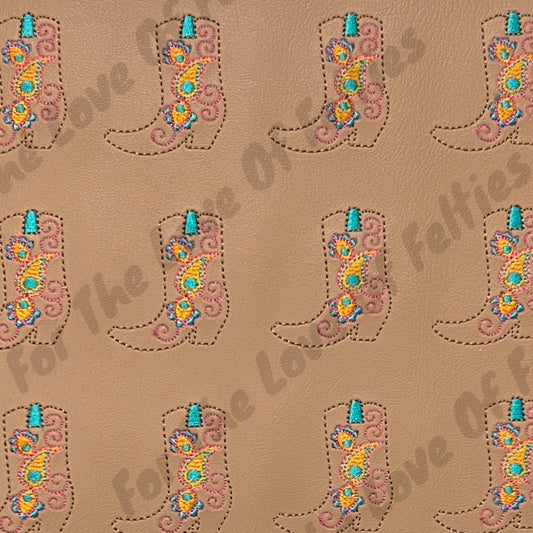 Paisley Cowgirl Boot Feltie