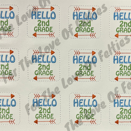 Hello 2nd Grade With Arrow