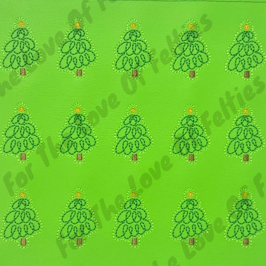 Green Swirl Christmas Tree Feltie