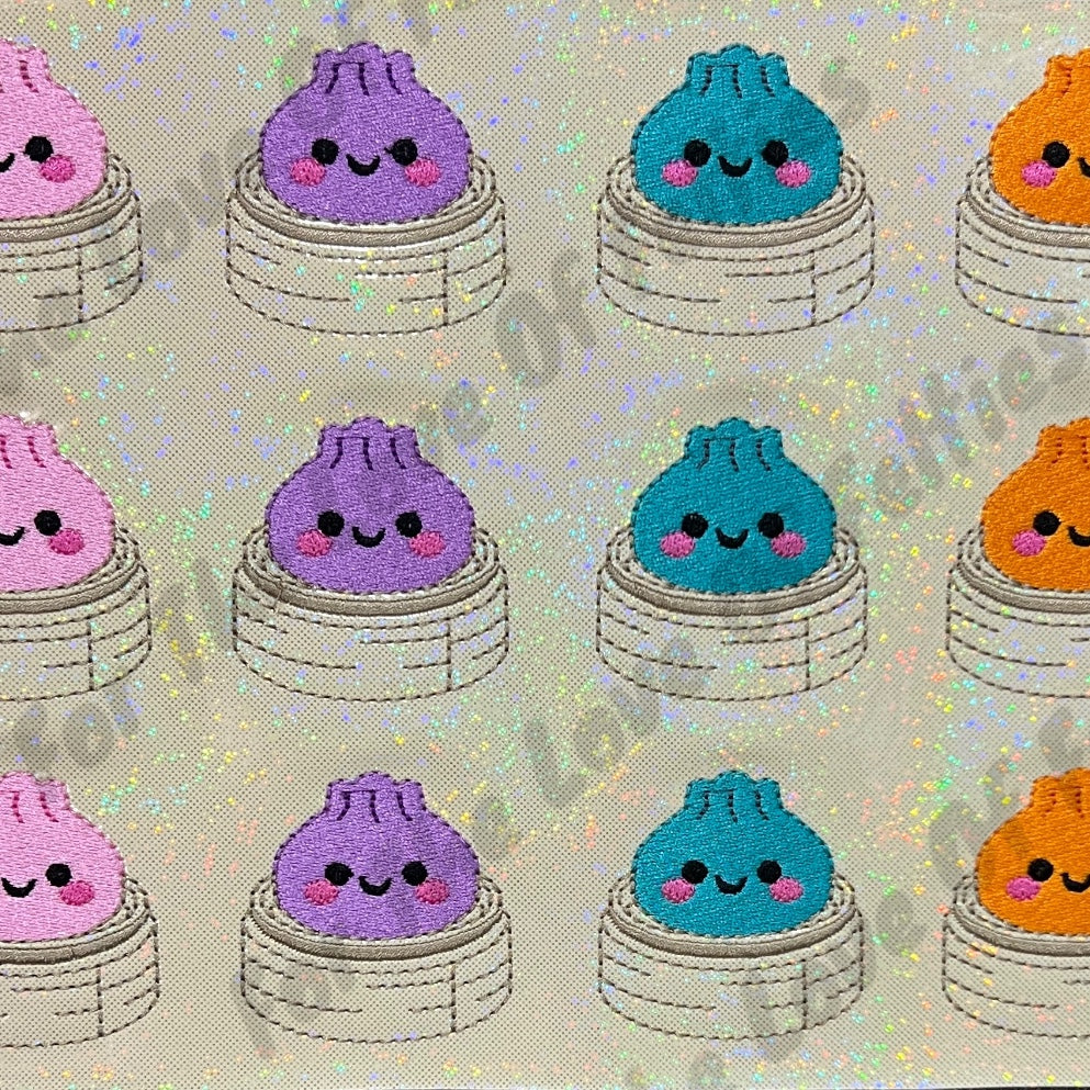 Multi Colored Dumplings In Basket Feltie