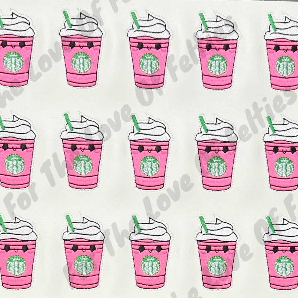 Kawaii Pink Frap Feltie