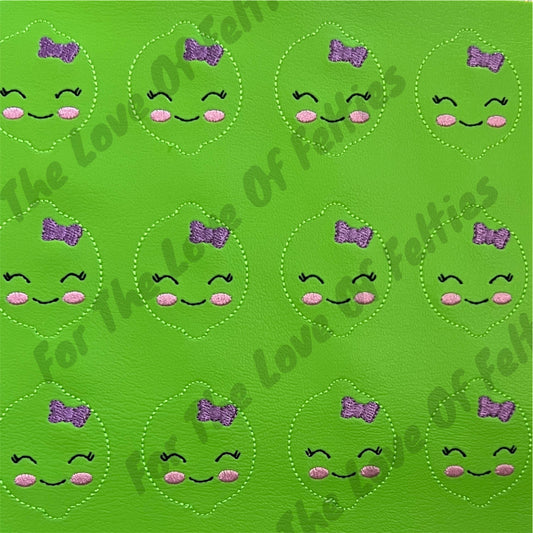Smiling Lime Feltie