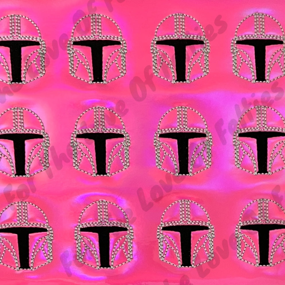 Limited Pink Mando Helmet Feltie
