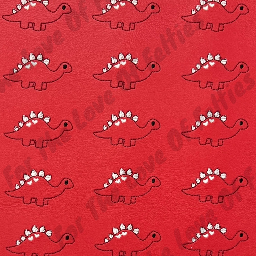 Valentine Stegosaurus Feltie