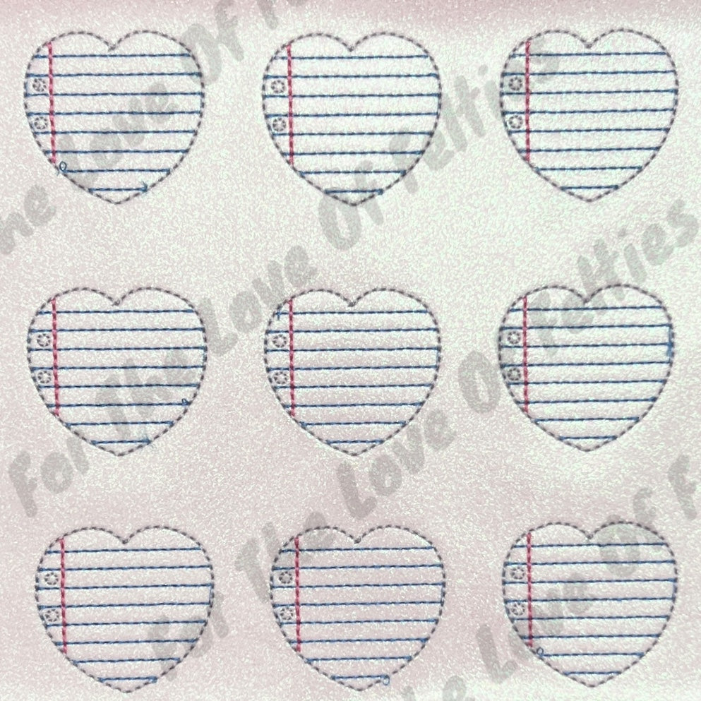 Glitter Paper Heart Feltie