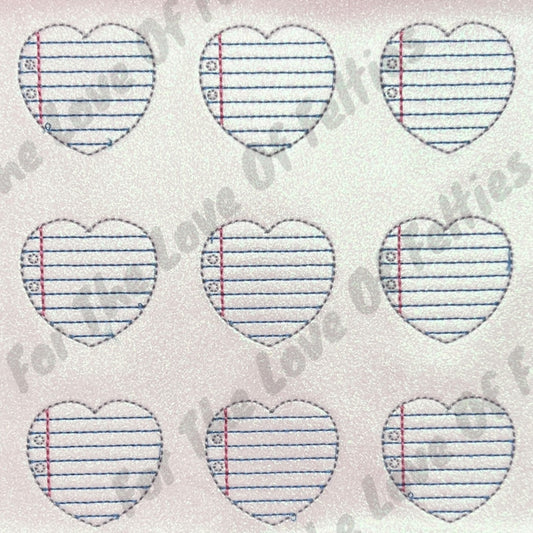 Glitter Paper Heart Feltie