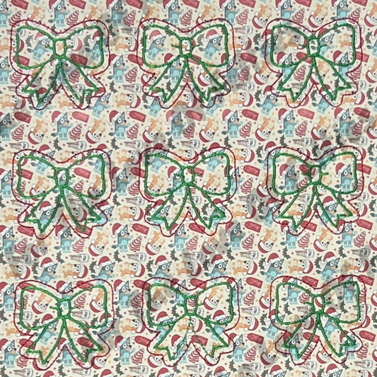 Limited Bluey Christmas Bow Feltie