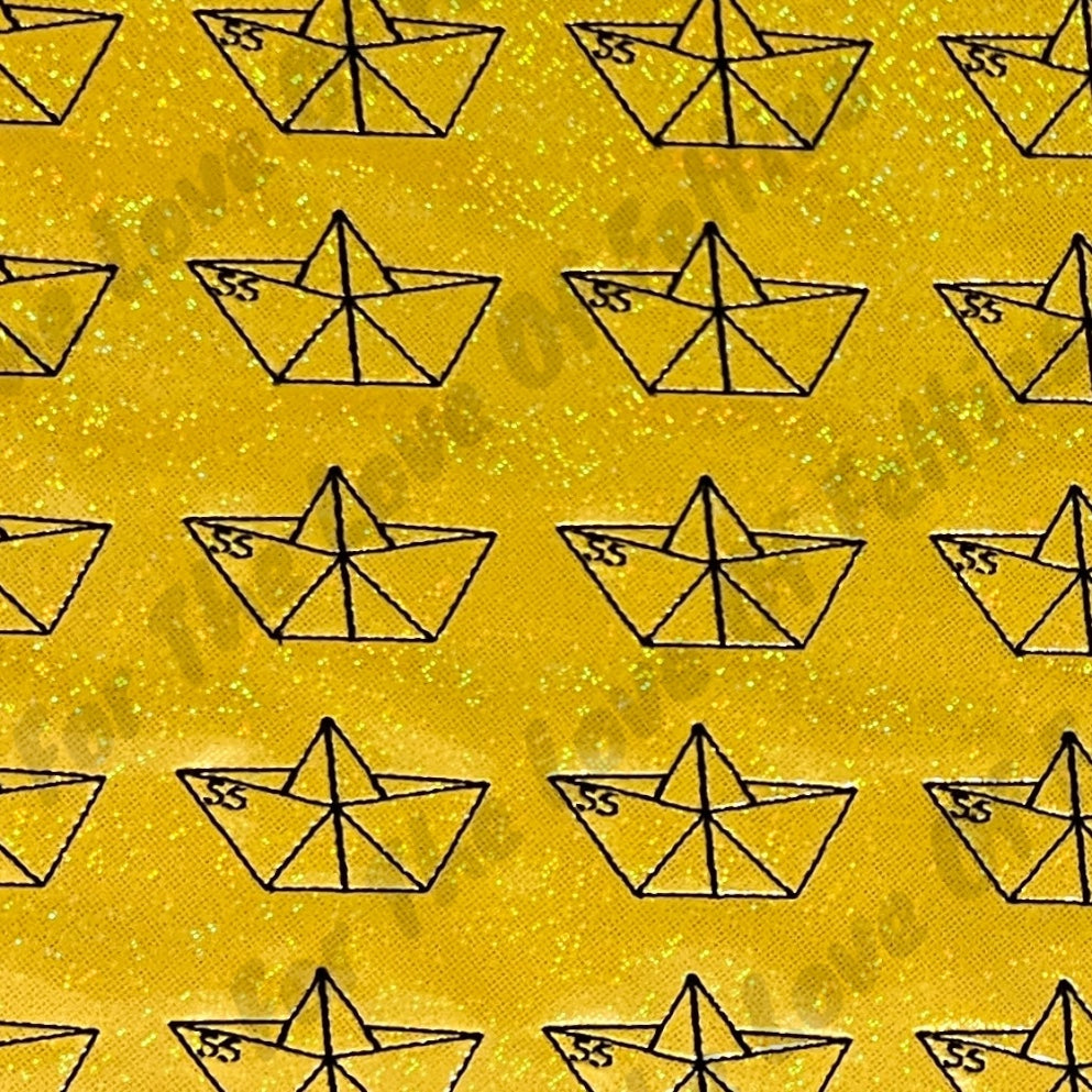 Glitter Paper Boat Feltie