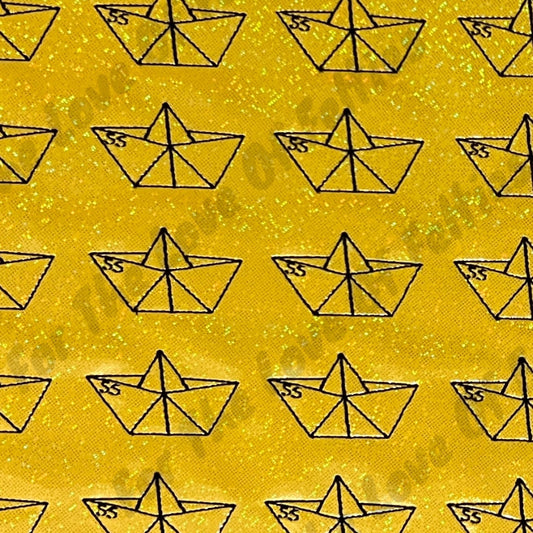 Glitter Paper Boat Feltie