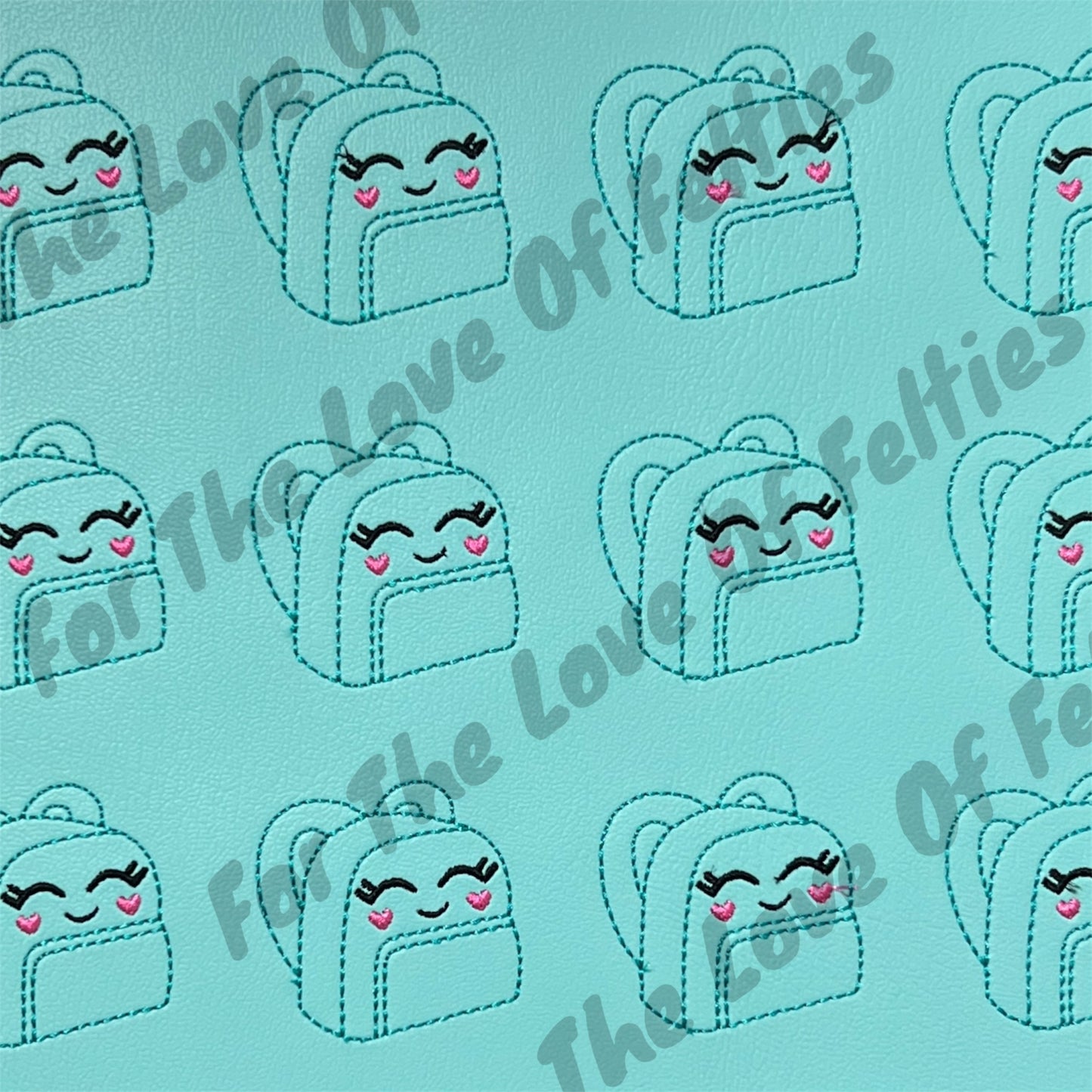 Teal Backpack Feltie