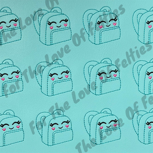 Teal Backpack Feltie