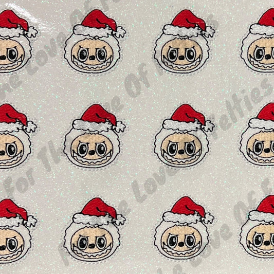 White Santa Labubu Feltie