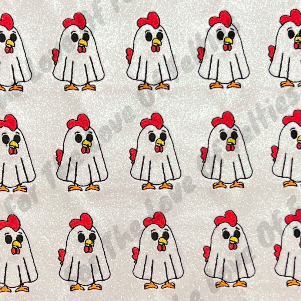 Ghost Chicken Feltie