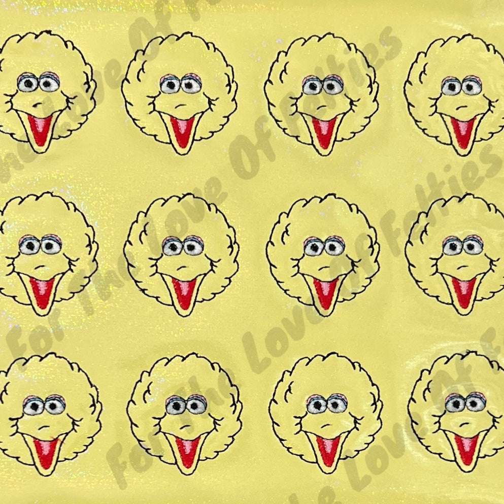 Yellow Glitter Giant Bird Feltie