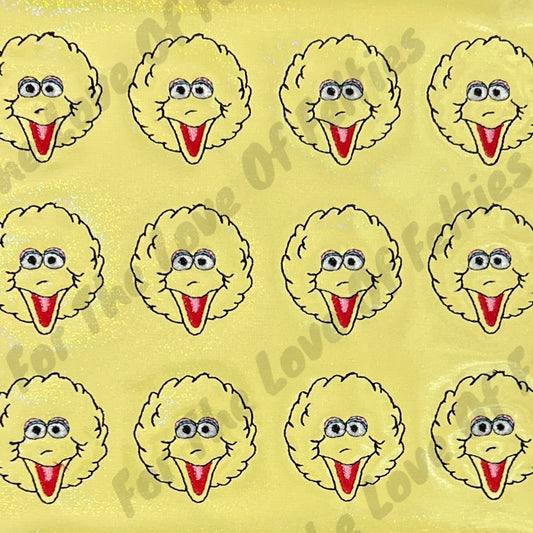 Yellow Glitter Giant Bird Feltie