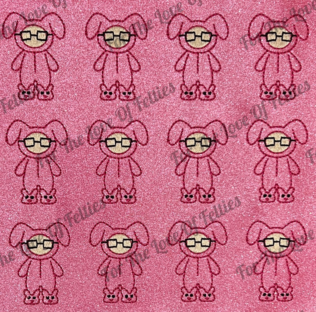 Ralphie Bunny Suit Feltie