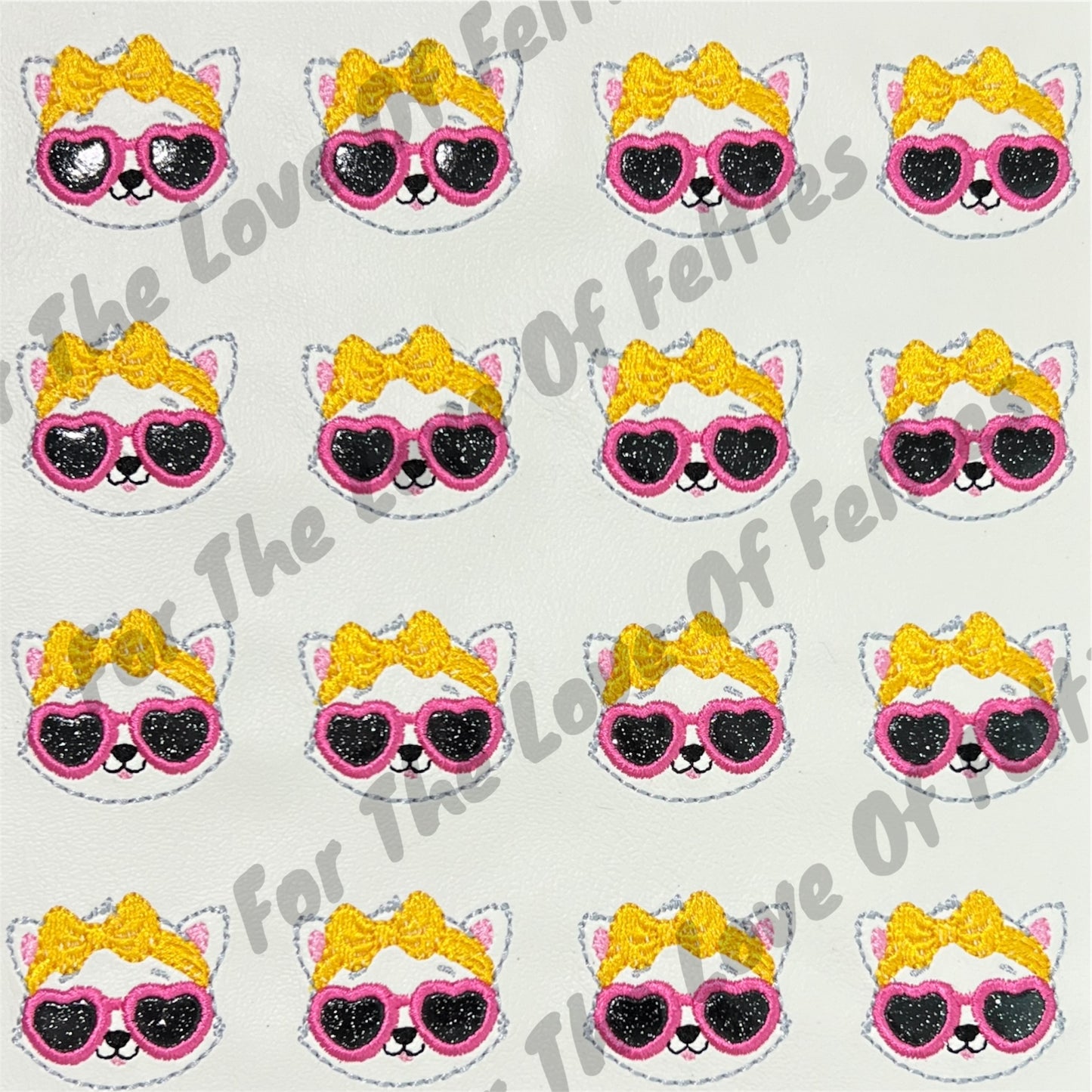 Cat With Sunglasses Feltie