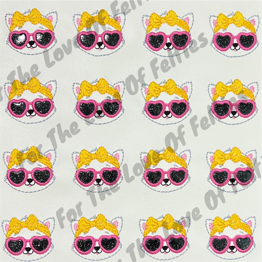 Cat With Sunglasses Feltie