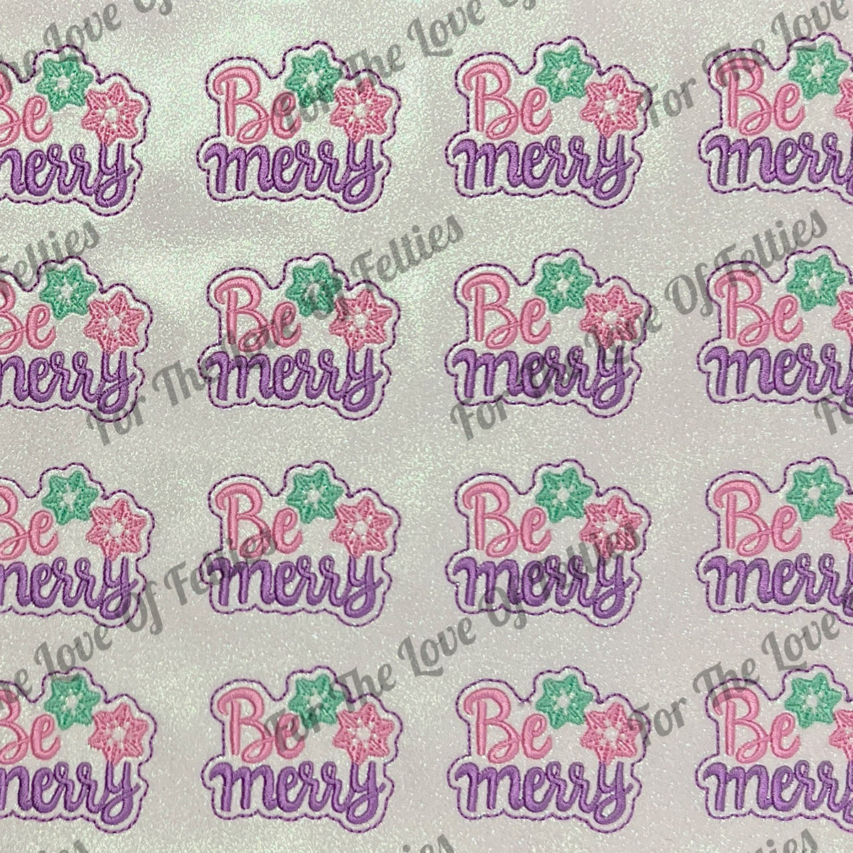 Pastel Be Merry Feltie