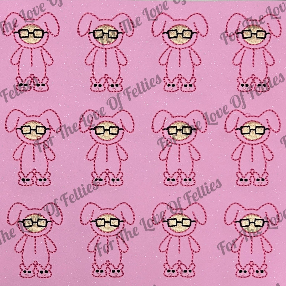 Ralphie Bunny Suit Feltie