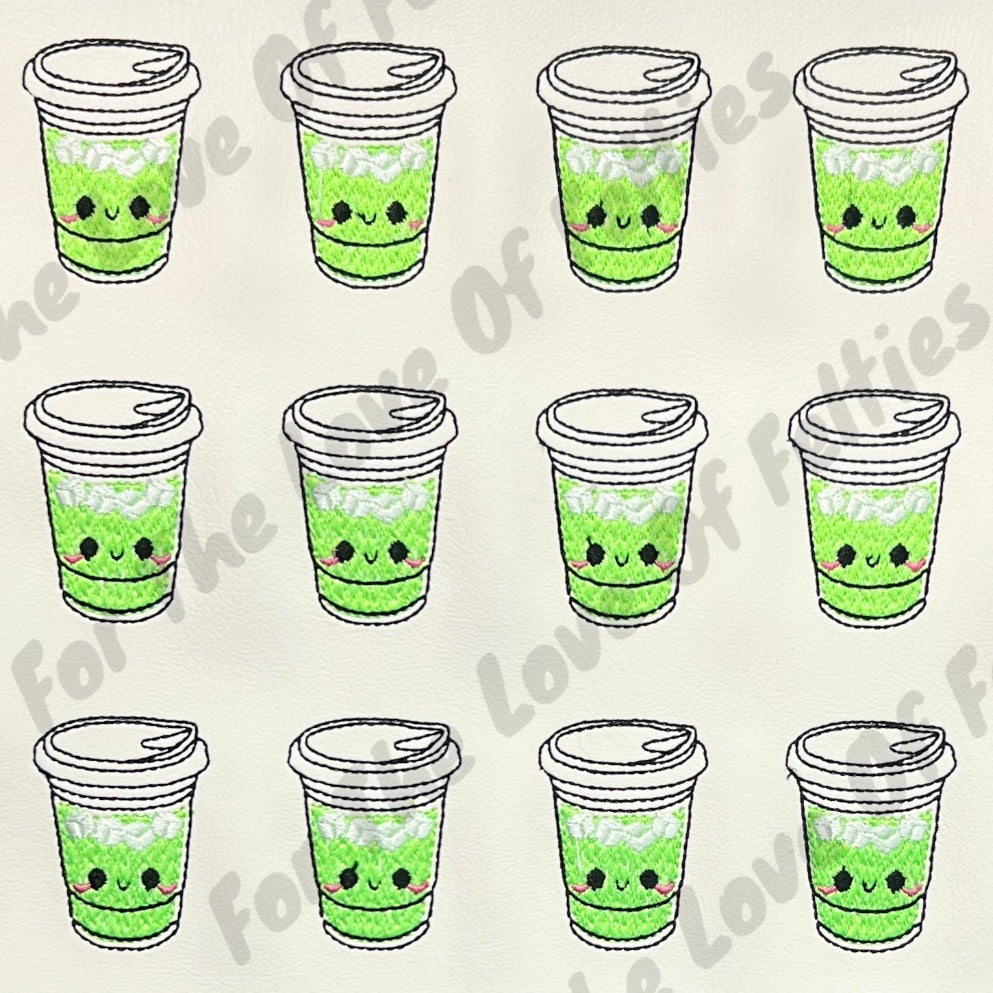 Kawaii Green Iced Drink Feltie