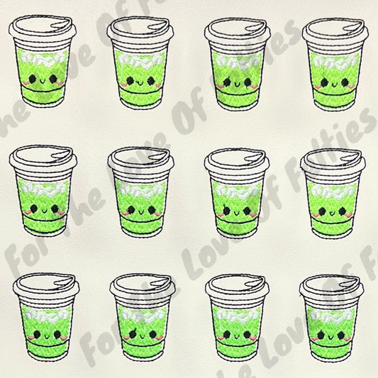 Kawaii Green Iced Drink Feltie