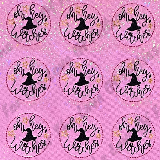 Pink Oh Hey, Witches Feltie