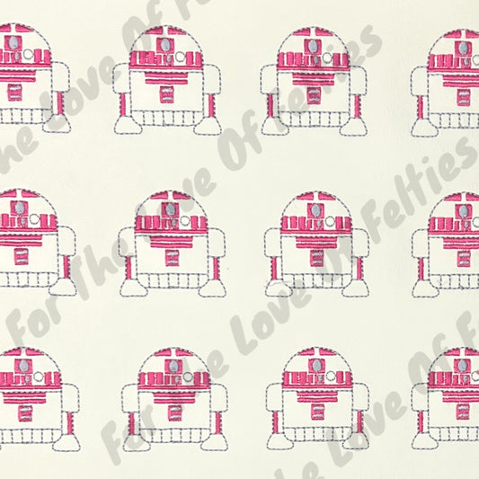 Limited Pink Talking Space Robot Feltie