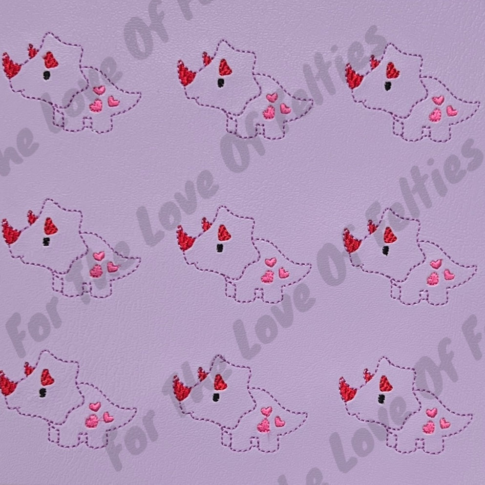 Valentine Triceratops Feltie