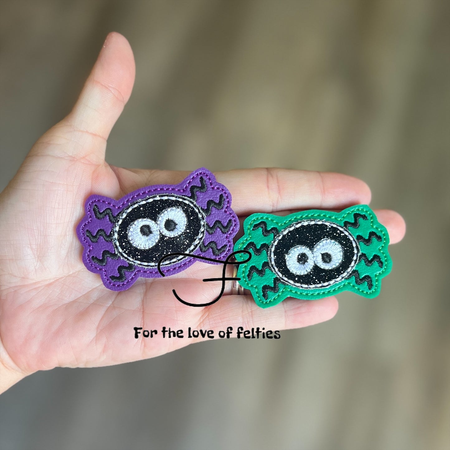 Spider Feltie Snap Clip Cover