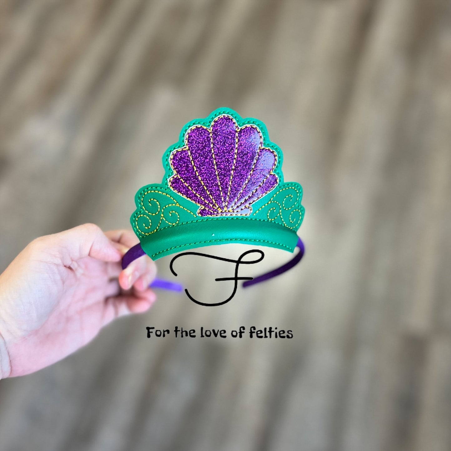 Shell Princess Crown Headband Slider